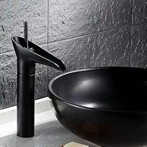 Modern Bathroom Vessel Sink Faucet, Matte Black Single Handle Mixer Tap, High Arc Design - Image 4